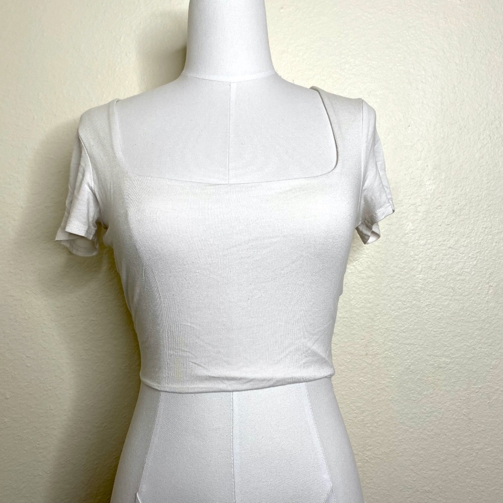 ASOS DESIGN Tall cropped top with square neck